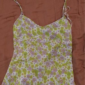 Floral Open back Midi Dress